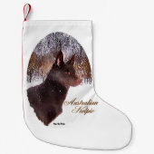 Australisch Kelpie Kerstmis Kleine Kerstsok (Voorkant)