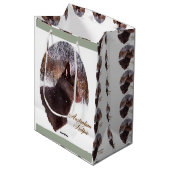 Australisch Kelpie Kerstmis Medium Cadeauzakje (Voorkant Gekanteld)