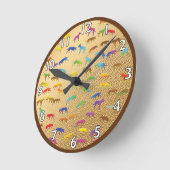 Australisch Kelpie Pattern Ronde Klok (Hoek)