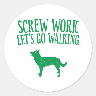 Australisch Kelpie Ronde Sticker