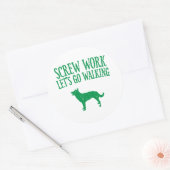 Australisch Kelpie Ronde Sticker (Envelop)