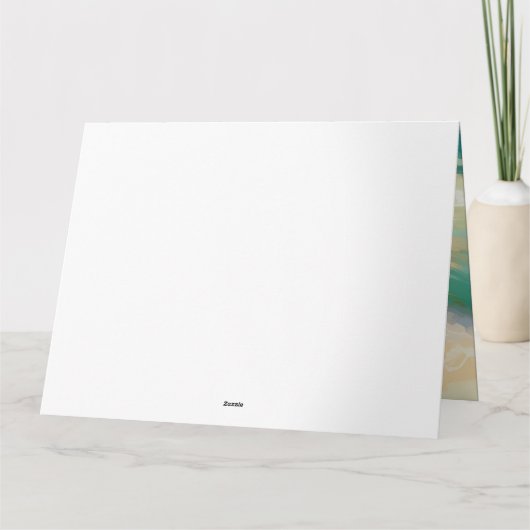 Australisch Kelpie strand surfen schilderij Kaart (Achterkant)