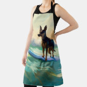 Australisch Kelpie strand surfen schilderij Schort (Insitu)