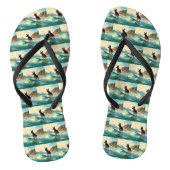 Australisch Kelpie strand surfen schilderij Teenslippers (Voetbed)