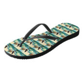 Australisch Kelpie strand surfen schilderij Teenslippers (Schuin)