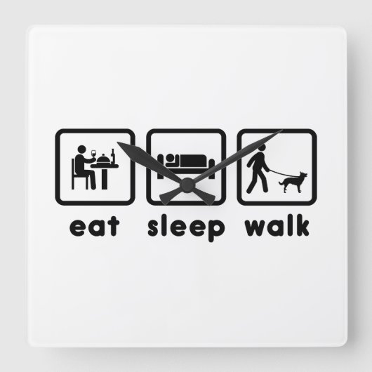 Australisch Kelpie Vierkante Klok (Voorkant)