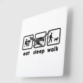 Australisch Kelpie Vierkante Klok (Hoek)