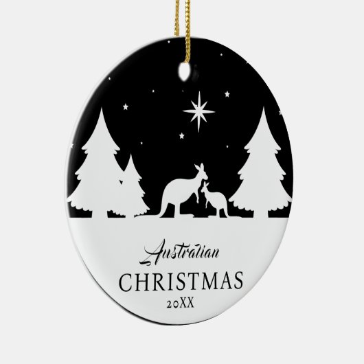 Australisch Kerst Kangoeroe Ornament (Rechts)