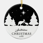 Australisch Kerst Kangoeroe Ornament (Voorkant)