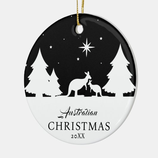 Australisch Kerst Kangoeroe Ornament (Links)