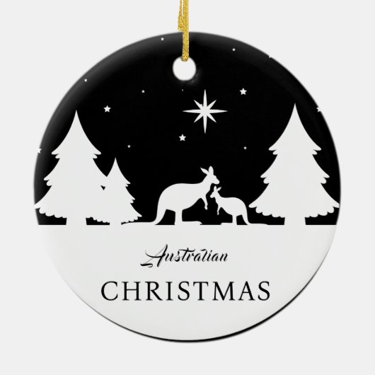 Australisch Kerst Kangoeroe Ornament (Achterkant)