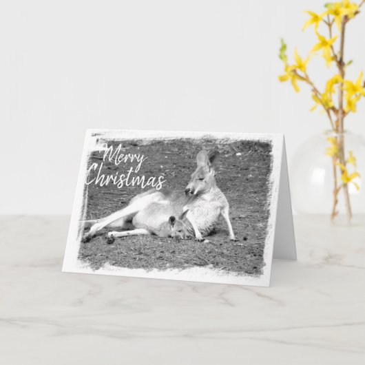 Australisch Kerst Wenskaart Kaart (Gele Bloem)