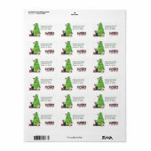 Australisch kerstboomruitadres Shepherd Etiket (Full Sheet)