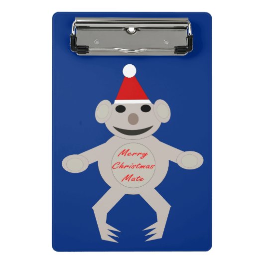 Australisch kerstbord Koala Beer Mini Klembord (Voorkant)