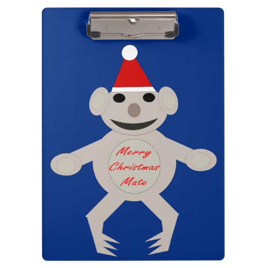 Australisch kerstbord voor Beer Koala Klembord (Voorkant)