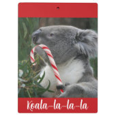 Australisch kerstbord voor het Beer Koala Klembord (Achterkant)