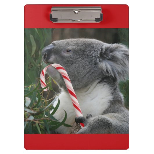 Australisch kerstbord voor het Beer Koala Klembord (Voorkant)