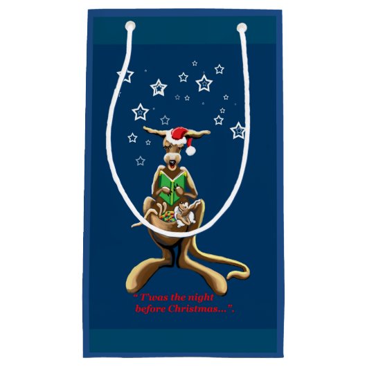 Australisch kerstcadeau klein cadeauzakje (Voorkant)