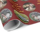Australisch kerstcadeautje cadeaupapier (Rol Hoek)
