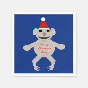 Australisch kerstcadeautje Koala Beer Paper Napkin Servet