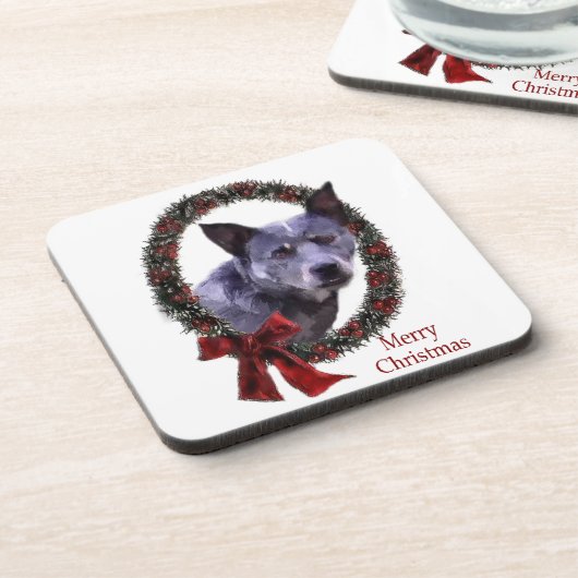 Australisch kerstfeest bij katten drankjes onderzetter (Linkerzijde)