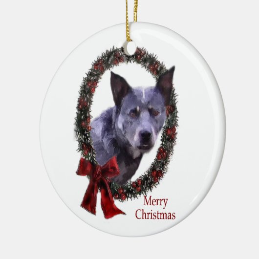 Australisch kerstfeest bij katten keramisch ornament (Links)