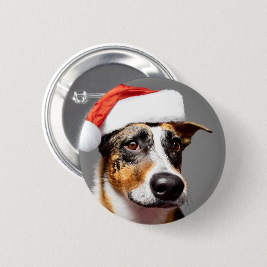 Australisch kerstfeest bij katten ronde button 5,7 cm (Voorkant /achterkant)