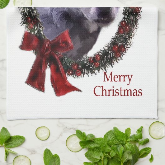 Australisch kerstfeest bij katten theedoek (Gevouwen)