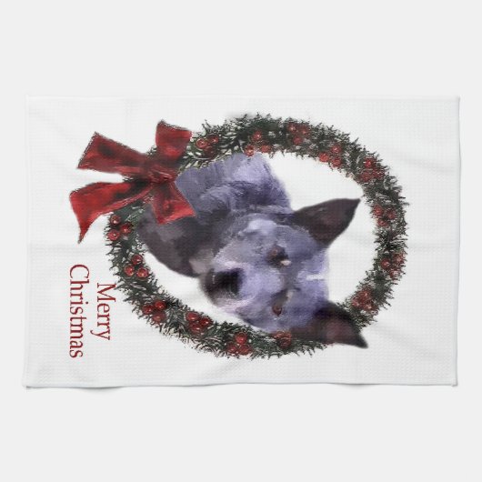 Australisch kerstfeest bij katten theedoek (Horizontaal)