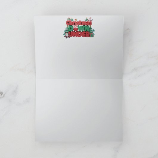 Australisch kerstfeest kaart (Binnen)