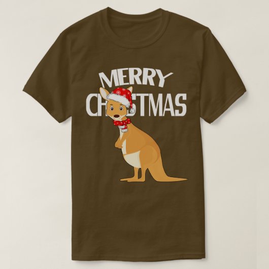 Australisch kerstfeest Kangaroo T-shirt (Design voorkant)