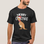 Australisch kerstfeest Kangaroo T-shirt (Voorkant)