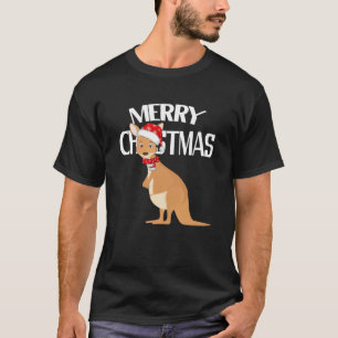 Australisch kerstfeest Kangaroo T-shirt