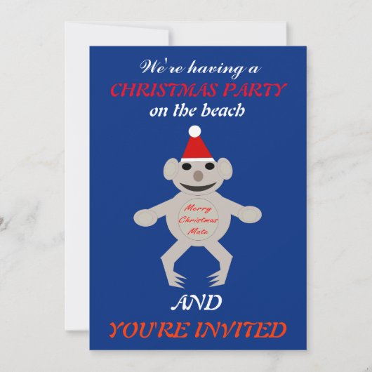 Australisch kerstfeest Koala Beer - Aangepaste uit Kaart (Voorkant)