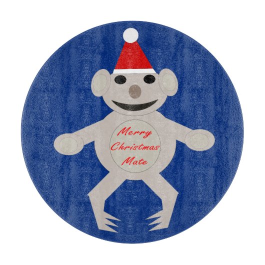Australisch kerstfeest Koala Beer snijraad Snijplank (Voorkant)