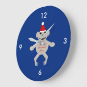 Australisch kerstfeest Koala Beer wandklok (Hoek)