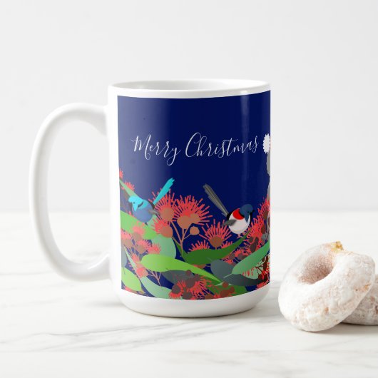 Australisch kerstfeest koffiemok (Met donut)