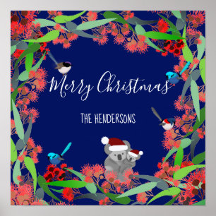 Australisch kerstfeest poster