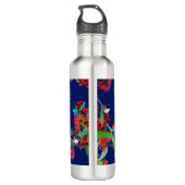 Australisch kerstfeest waterfles  (Achterkant)