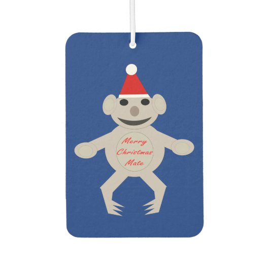 Australisch kerstman Koala Beer Air Freshener Luchtverfrisser (Voorkant)