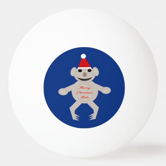 Australisch kerstman Koala Beer Ping Pong Ball (Voorkant)