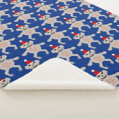 Australisch kerstman Koala Beer Sherpa Blan Deken (3/4)