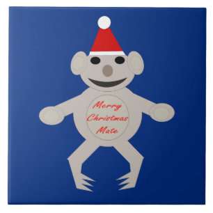 Australisch kerstman Koala Beer Tile Tegeltje