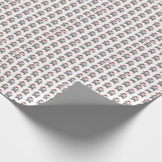 Australisch kerstman Koala Cadeaupapier (Hoek)