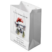 Australisch kerstman Koala Medium Cadeauzakje (Voorkant Gekanteld)