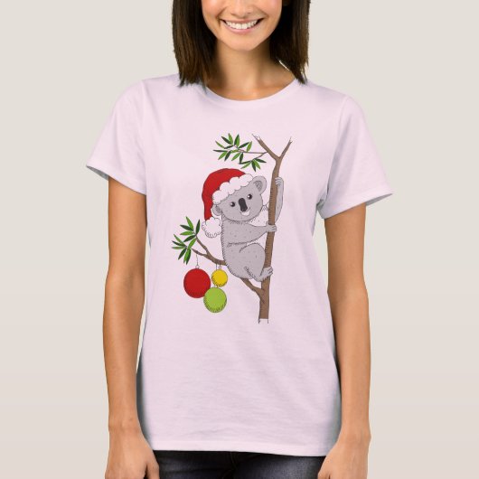 Australisch kerstman Koala T-shirt (Voorkant)
