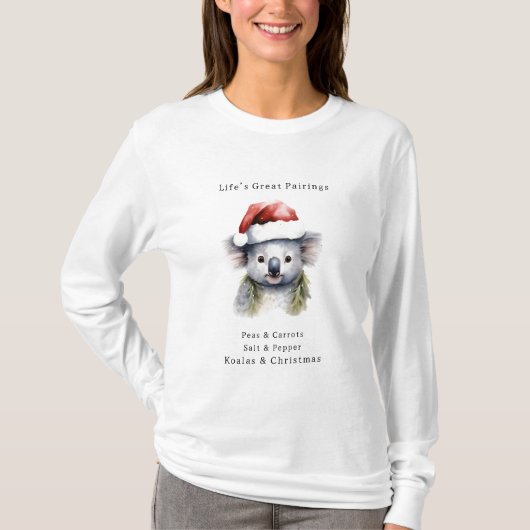 Australisch kerstman Koala T-shirt (Voorkant)