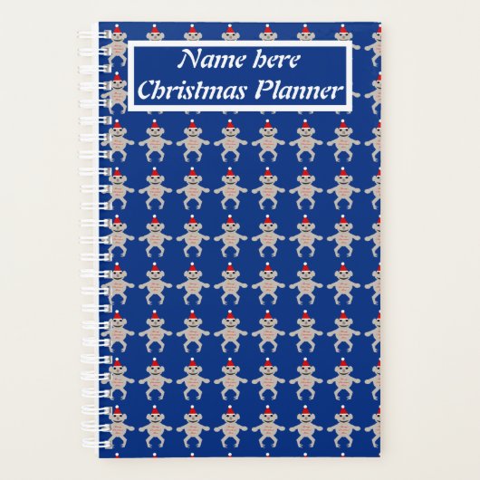 Australisch Kerstmis Koala Beer, gepersonaliseerd Planner (Voorkant)