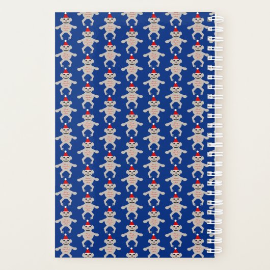 Australisch Kerstmis Koala Beer, gepersonaliseerd Planner (Achterkant)