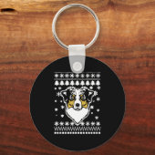 Australisch kerstShirt Shepherd Sleutelhanger (Voorkant)